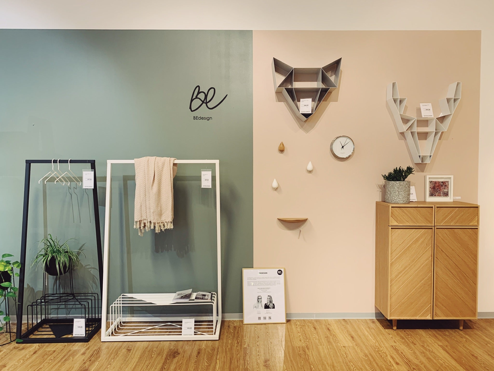 BEdesign new brand at Vepsäläinen furniture design stores